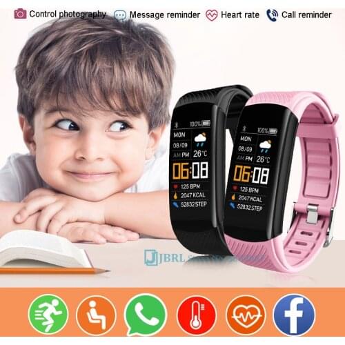 C5 Children Kids Smart Watch Girls Boys Sport Smartwatch Heart rate Smart Clock Bluetooth-compatible Smart-Watch For Andriod iOS