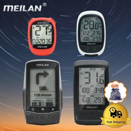 Meilan Wireless MINI Bike Computer M1 M2 M3 M4 Bike Computer Speedometer 4.0 Bluetooth ANT+ Bicycle Odometer Bike Accesserios