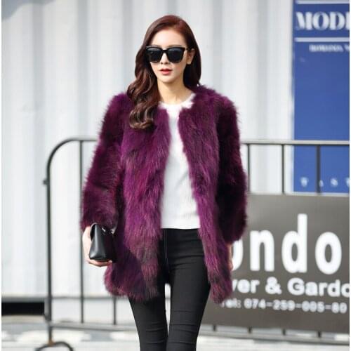 2021 winter fashion new style raccoon dog fur coat women warm real nature raccoon fur coat customized size free shipping JN046