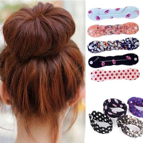 1PC Magic Foam sponge Clip Bun Curler Hairstyle Twist Maker Tool Dount Twist Hair Accessories Hair Styling Tools Female Hairband