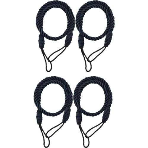 2 Pairs Rope Curtain Tiebacks Tassel Thick Twisted Living Room Bedroom Decoration