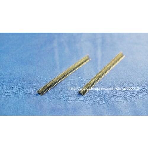 5pcs 2x50 P 50 Pin 1.0 mm Pin Header male dual row Straight PCB SMT Insulator height 1.00mm Rohs Lead Free