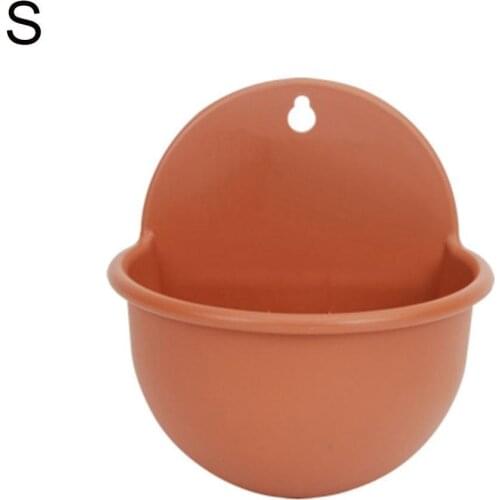 80% Hot Sale Wall Mount Plant Pot Plastic Flowerpot Basket Planter Home Garden Decoration