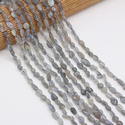 Natural Stone Beads Irregular Shaped Flash Labradorite Loose Spacer Beaded For Jewelry Making DIY Bracelet Necklace Accessories