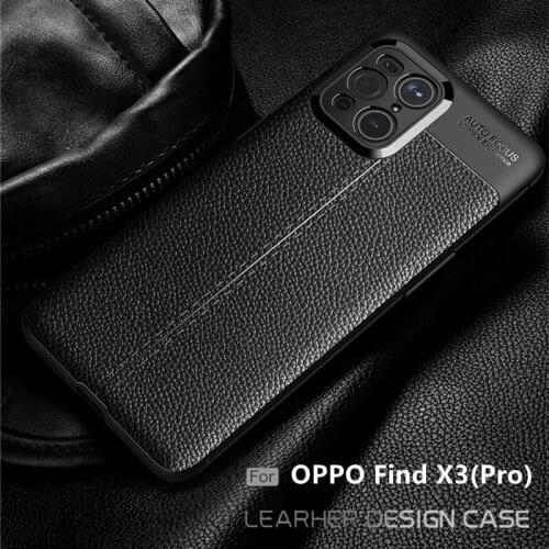 For Cover OPPO Find X3 Pro Case For Find X3 Pro Capas Back Bumper Soft Shockproof TPU Leather For Fundas OPPO Find X3 Pro Cover