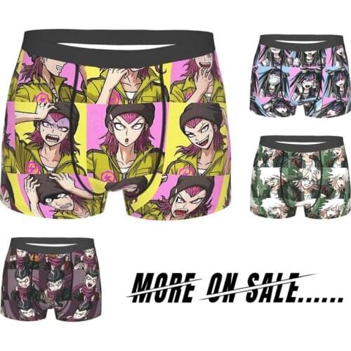 Danganronpa Makoto Naegi Monokuma Komaru Kaede Game Kazuichi Souda Underpants Cotton Panties Man Underwear Sexy Shorts Boxer