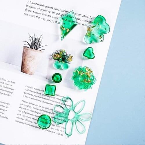 DIY Crafts Earrings Pendant Casting Silicone Mould Jewelry Making Tools Crystal Epoxy Resin Mold T84A