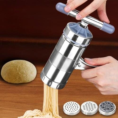 Quality Stainless Steel Noodle Maker With 5 Models vegetable noodle cutter Press Pasta Machine cooking Tools spaghetti