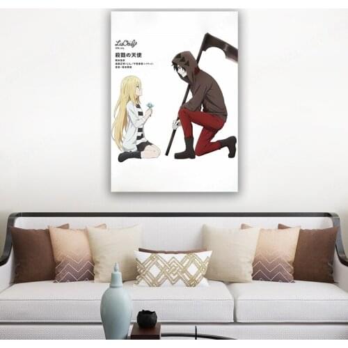 Angels Of Death Home Decor Canvas Painting HD Prints Anime Pictures Wall Art Modular Poster For Living Room