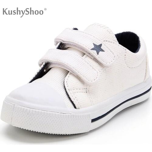 KushyShoo Baby Sneakers Toddler Children Boys Girls Shoes Solid Star Double Hook Boys Shoes Kid Shoes Toddler Boy Shoes