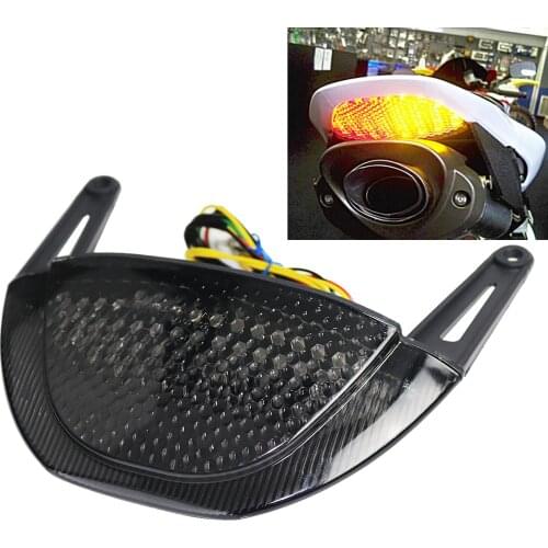 Motorbike Rear Tail Light Brake Turn Signal Integrated LED Light Lamp Smoke Lens For Honda CBR600RR CBR 600 RR 2007 2008-2012