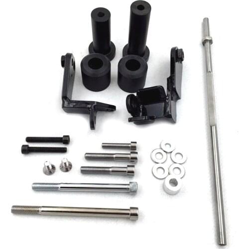 Motorcycle Black No Cut Frame Slider Protector For Suzuki Hayabusa GSXR1300 GSX1300R 1999-2007