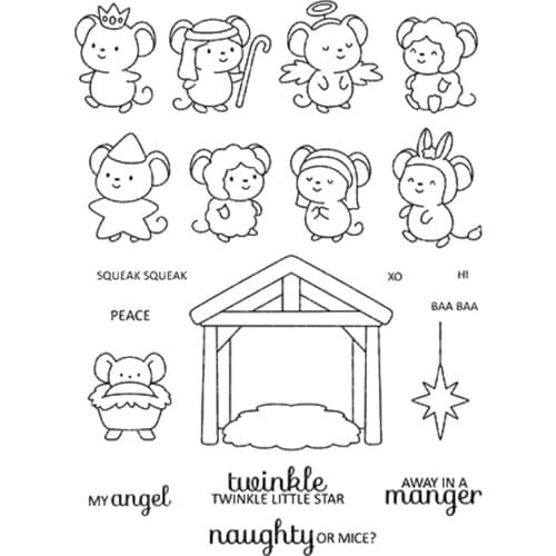 Mouse Clear Silicone Stamp/Seal for DIY scrapbooking/photo album Decorative clear stamp sheets ST0500