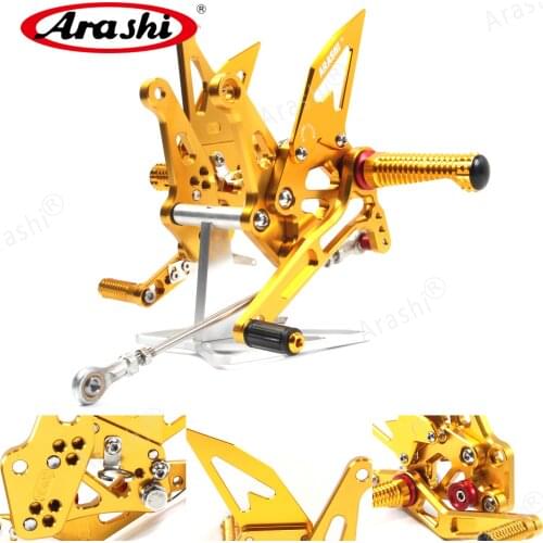 Arashi Adjustable Footrest For KAWASAKI Z1000 Z 1000 Z1000SX 2014 2015 2016 CNC Rearset Foot Pegs Rear Rest 14 15 Aluminum Black