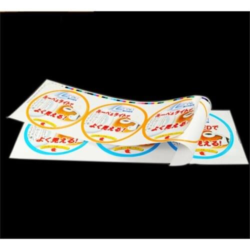 Custom CMYK colorful printing label sticker, vinyl reflective label
