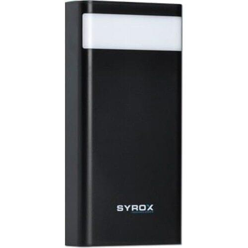 Syrox PB115 30000 mAh Portable Charger Syrox Can Charge All Phones About 10 Times-Black power bank powerbank power banks mobile phones baseus portable charger solar power bank wireless power bank wireless chargers