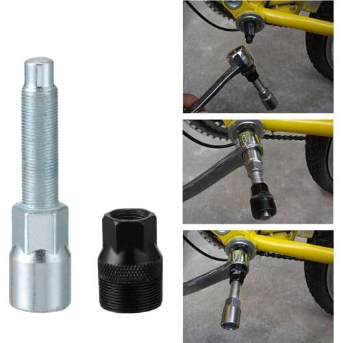 Practical MTB Bicycle Bikes Crank Wheel Extractor Bottom Bracket Cycling Crankset Pedal Remover Repair Tool Silver Universal