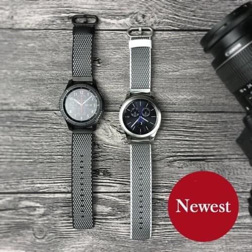 20mm-22mm Nylon Watch Band For Huami 1 2 Watch Strap For Samsung Gear S3 Classic Frontier Huawei Watch 2Pro Gear Sport Buckle