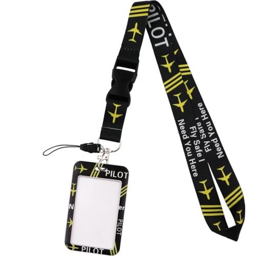 G1936 Fashion Fly Safe Need You Here Necklack Lanyard Key Gym Strap Multifunction Mobile Phone With Card Holder Cover