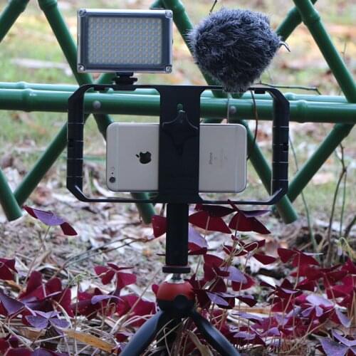 U-Rig Pro Smartphone Video Rig w 3 Shoe Mounts Filmmaking Case Handheld Phone Video Stabilizer Grip Tripod Mount Stand