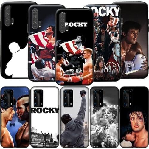 GX199 Rocky Balboa Silicone Case for Huawei P9 P10 P20 P30 P40 Y6 2018 Y7 Y9 Lite Pro Max Prime Mini