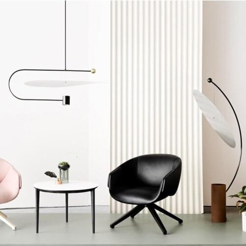 Nordic lights post modern simple art restaurant study bedroom pendant lights creative fashion line hanging lamp