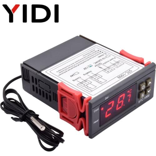 STC-1000 LED Digital Temperature Controller Thermostat Incubator Aquarium Thermoregulator 10A Heating Cooling Relay AC220V DC12V