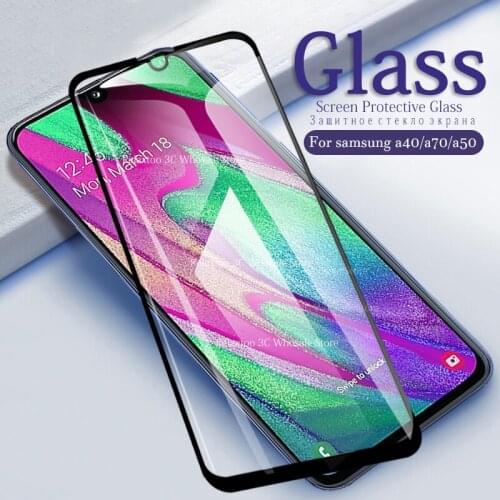 3D Protective Glass For samsung A50 tempered glass on the For samsung galaxy A40 A70 Glas samsun galax 40 50 70 40a 50a 70a Film