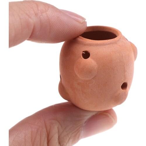 1/12 Dollhouse Mini Ceramics Flowerpot Simulation Furniture Flower Pot for Doll House DecorationMiniature Accessories