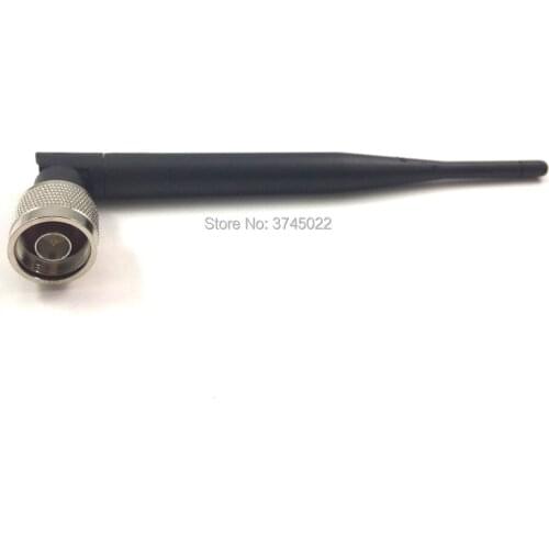 1pcs 2.4Ghz 5.8Ghz Antenna 5dbi High Gain With RF N Male Connector Right Angle 20.5cm Black Stick Dual Band Aerial