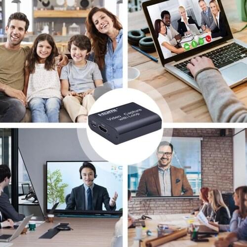 1080P 4K HDMI Video Capture Card HDMI To USB 2.0 Video Capture Device Dongle Game HD Capturing Record Live Streaming Broadcast