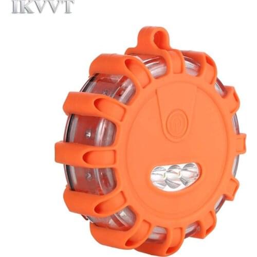 16 Red LED 9 Modes Road Flare Warning Flashing Emergency Safety Flare Magnetic For Car Boat Red Light