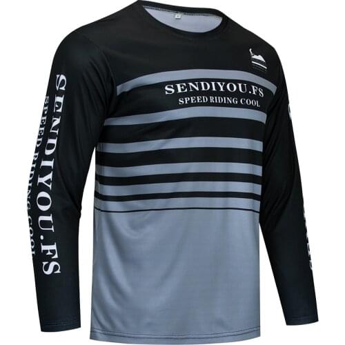 2020 Downhill trek cycling jersey mountain bike racing DH MTB shirt long black jersey Summer BMX off-road motorcycle T-shirt men