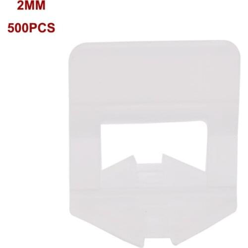 500pcs / Set 2mm 3/32" Spacer Wall Floor Tile Leveling System Clip Tile Installation DIY Alignment Lippage System