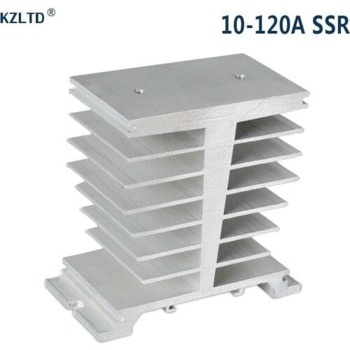 Aluminum Heat Sink for Solid State Relay SSR 100A 120A Heat Dissipation Single Phase SSR Heatsink SR-E