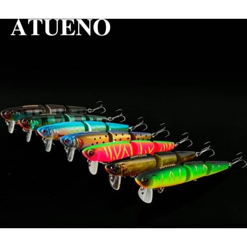 BOTE Hot Fishing Minnow Lure Bait 9.8cm/11.5g 7 Color Treble Hooks Sinking Fishing Tackle 3DEyes 98mm/11.5g
