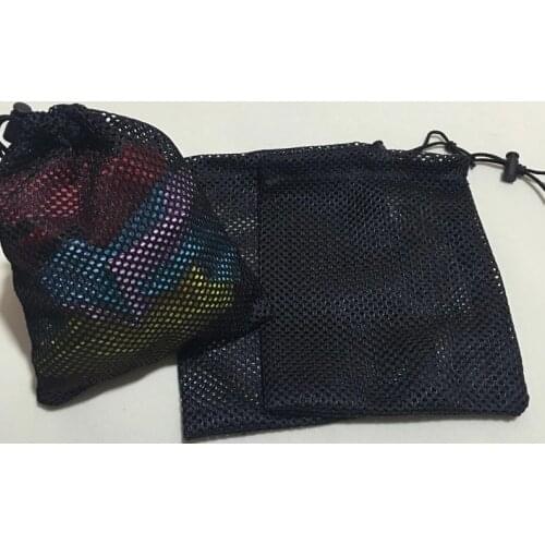 Black storage bag Net bag Toy storage Golf bag Tourist bag Childrens toy storage Strong and durable Nylon mesh bag