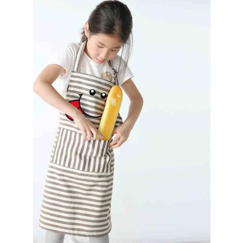 Cartoon kindergarten baby apron eat handmade chef clothes three-piece set men and women stage performance cloth