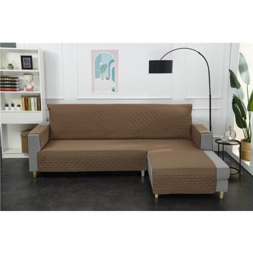 Plaid Solid Color All-in-one Pet Sofa Cushion Soft Micro-elastic Waterproof Non-slip All-inclusive Sofa Cover Sectional Cover
