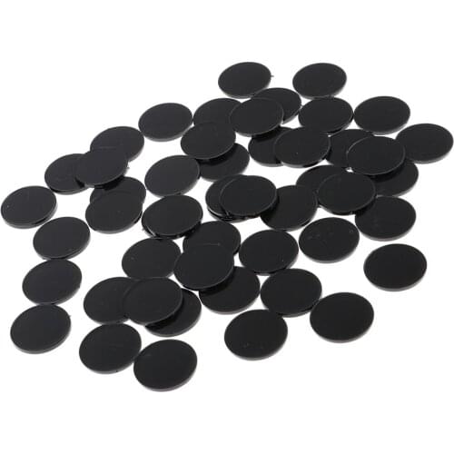 50pcs 22mm ROUND CLEAR BASES for miniatures model character stand