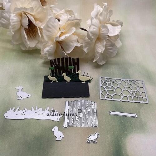 Duck fence Metal Cutting Dies Stencils For DIY Scrapbooking Decorative Embossing Handcraft Die Cutting Template