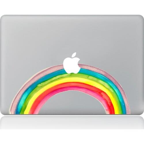 Cartoon rainbow Vinyl Decal Laptop Sticker for macbook Pro Air 13 inch Cartoon laptop Skin shell for mac book