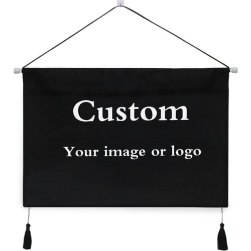 Personalized Print Canvas Painting Customized Anime Scroll Poster Wall Art Wall Hanging Painting with Tassel