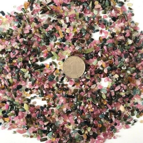 Drop Shipping 50g Natural Colourful Tourmaline Gravel Original Stone Mineral Purify Specimen Quartz Crystals