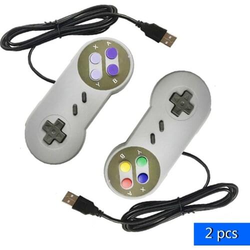 Raspberry Pi USB Controller Gamepad 2pcs Super Game Controller SNES USB Classic Gamepad Game joystick for PC MAC Games retropie