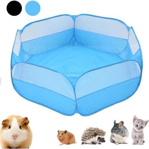 Mini Animals Breathable Folding Fence for Hamster Hedgehog Puppy Cat Rabbit Guinea Pig Portable Pet Cat Dog Cage Tent Playpen