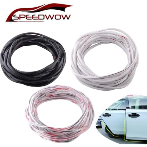 SPEEDWOW 8M Car Door Edge Guard Scratch Strip Protector Rubber Trim Molding Scratch Strip For Toyota Audi BMW VW Ford