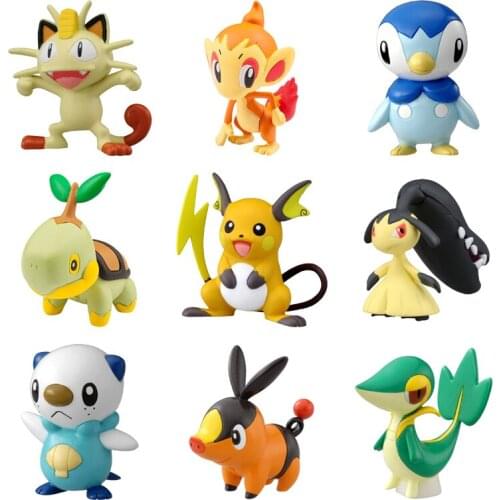 Tomy Pokemon Moncolle-EX Sun Moon 3-5cm Collection Toy Action Figure Various Characters New Bulbasaur Charizard Child Toy Gift