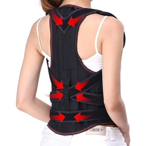 Upgrade Full Back Posture Correction Adjustable Posture Corrector Back Brace Band Shoulder Lumbar Support Belt Corset Posture