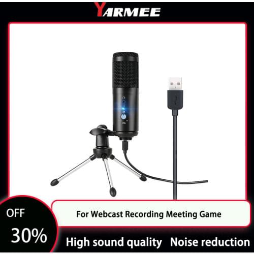 USB Microphone Professional Micro Karaoke Studio Mic Condensor Podcast Computer Microphone With Tripod for Youtube Recording